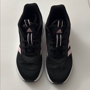 Adidas Women's Black and Pink Sneakers